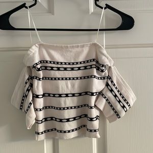 Guess Crop Top White & Black